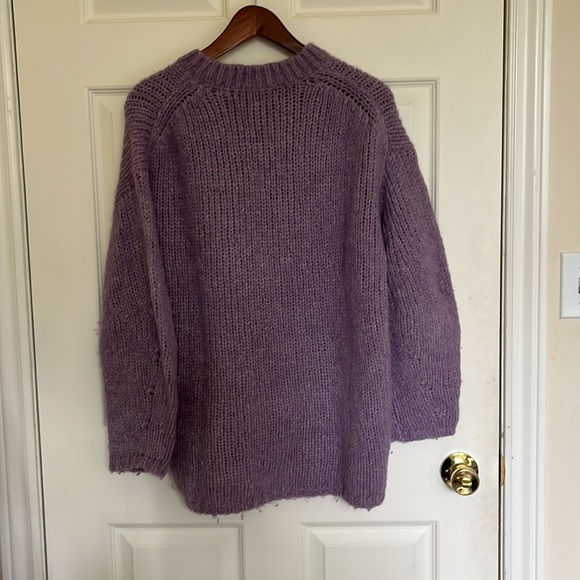 Aritzia Wilfred Purple Alpaca & Wool Oversized Sweater - Picture 6 of 6
